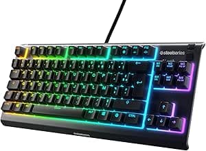 SteelSeries SteelSeries Apex 3 TKL RGB Gaming Keyboard - Compact esports form factor without numeric keypad - 8-zone RGB illumination - French AZERTY layout