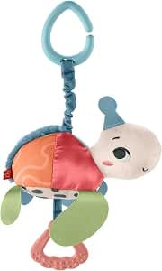 Fisher-Price Honu Sea Turtle Hanging Toy, 80% Post-Consumer Recycled Plastics, FSC Certified Packaging, BPA-Free Teething Ring, Baby Toy, Newborn, HKD62
