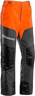 Husqvarna Husqvarna Pantalon de protection anti-coupures adapté à l'utilisation de la tronçonneuse EN381 classe 1 (20 m/s), orange gris