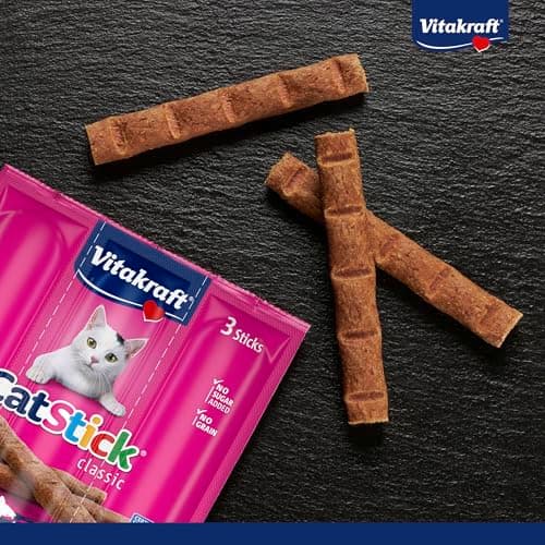 VITAKRAFT - Cat Stick Classic, Cat Treats, Stick & Cod, Economy Size, No Added Sugars, (1 Pack Of 3X6G) - Image 4