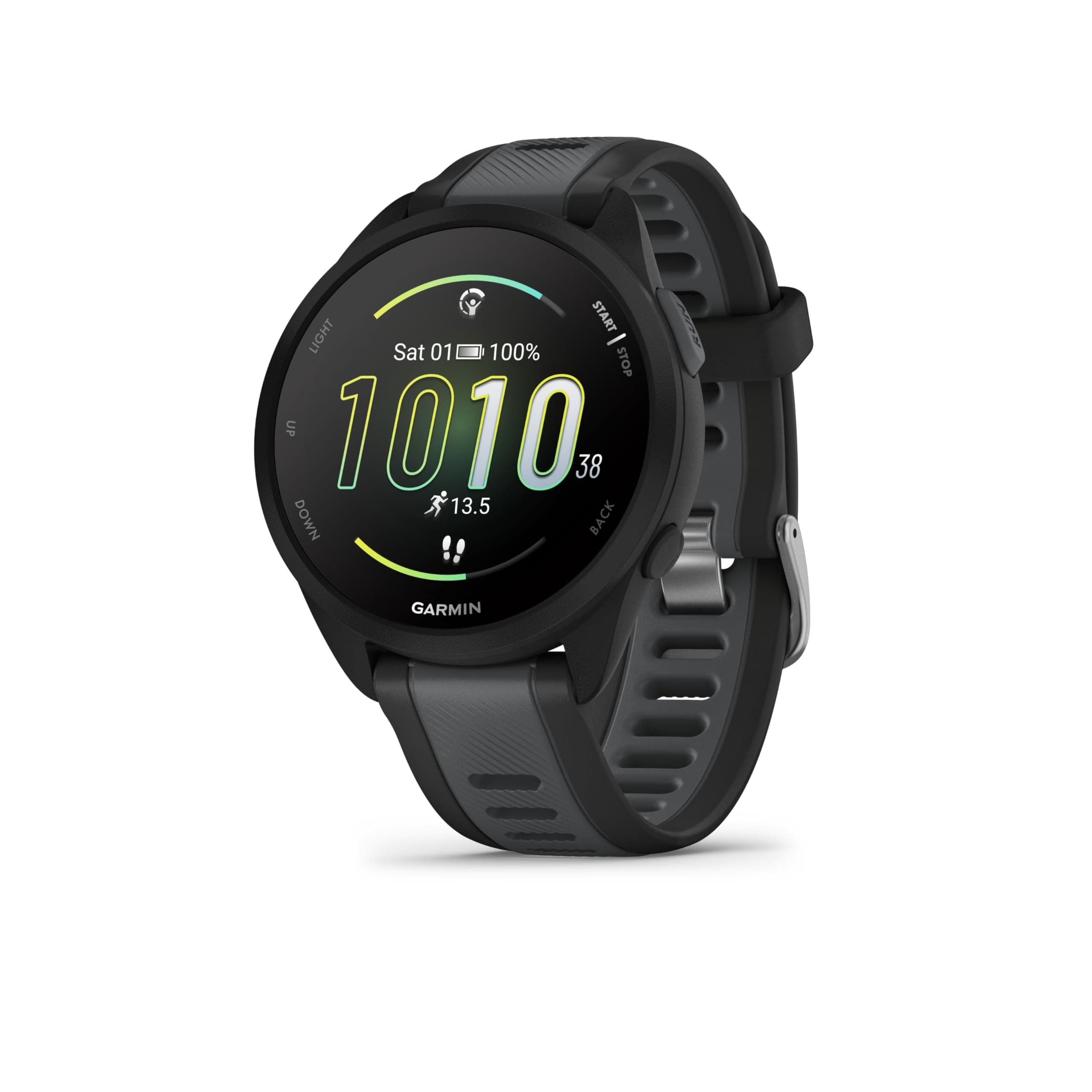 Garmin Garmin Forerunner 165, Music - Running GPS Watch with AMOLED Display - Black/Grey (Refurbished)