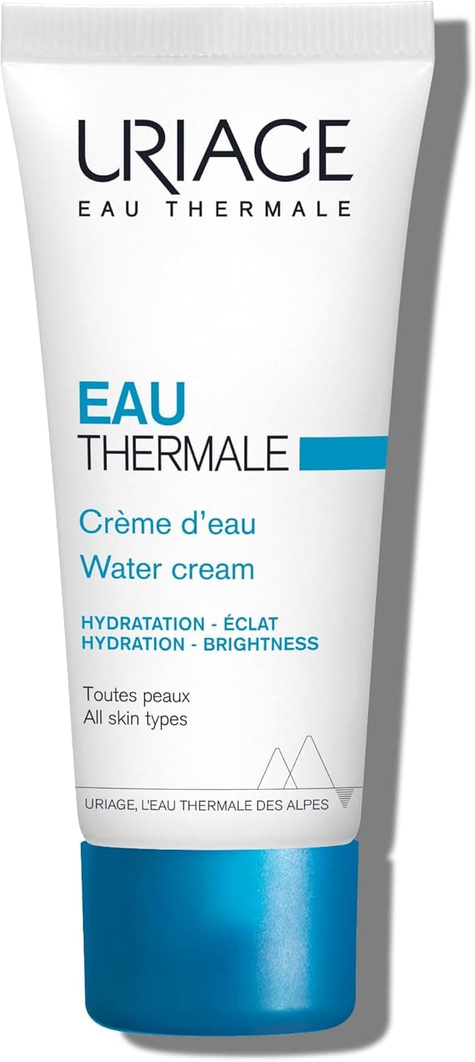 Uriage Eau Thermale Crème Hydratante Visage à l'Acide Hyaluronique - 24H d'Hydratation - Illumine le Teint - Crème Hydratante Légère et Rafraîchissante - Parfum Floral Délicat - Non Comédogène - 40ml