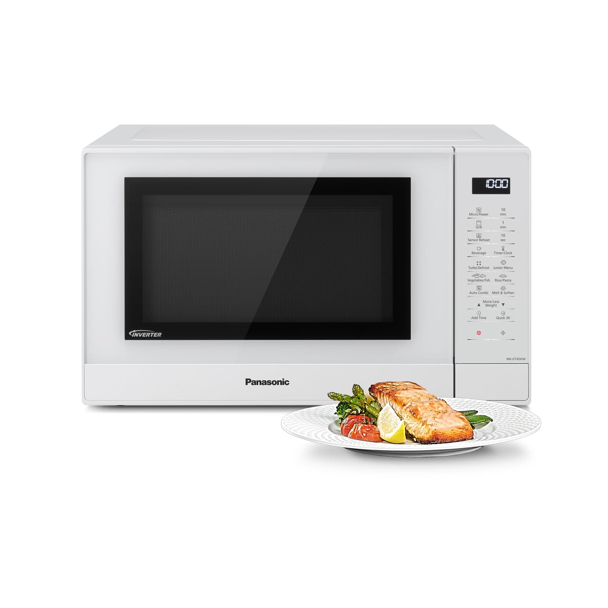 Panasonic NN-GT46KBSUG Microwave and Grill Oven with Turntable, 31 Liters, Stainless Steel, 1000 W, Grill 1100 W, 24 Auto Programs, LCD Display, Genius Sensor, Junior Menu, Black - Image 4