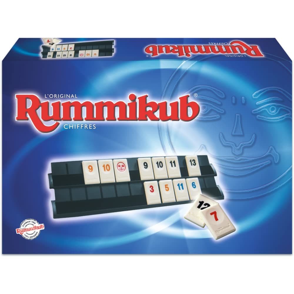 Hasbro Gaming Rummikub Numerals, Multiplayer Board Game and Thinking Game for Fans of Educational Games and Numbers for Children from 7 Years, French Version