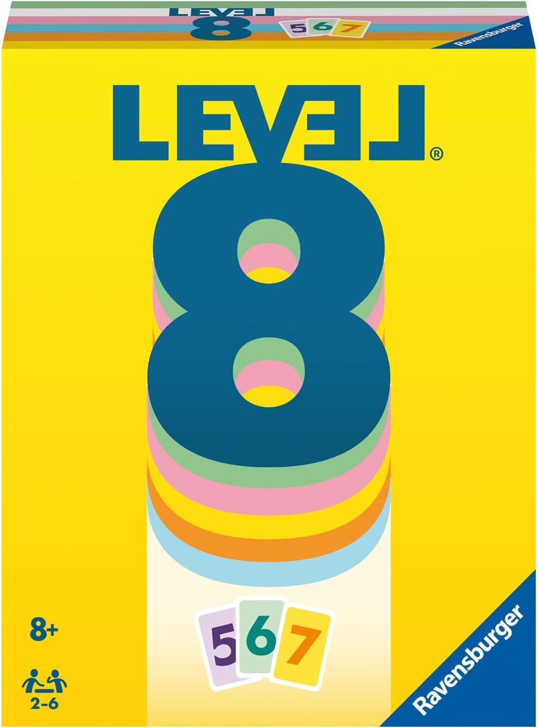 Ravensburger - Level 8 - Board Game - Card Game With Friends or Family - Fun Making Card Combinations - From 2 to 6 Players - From 8 Years Old - 20865 - French Version
