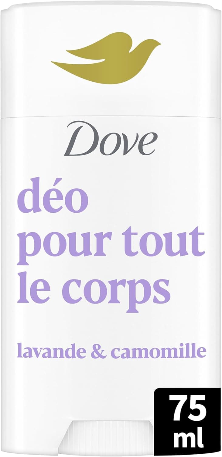 Dove Dove - Deodorant for the whole body - Stick - Lavender & Chamomile - Anti Odors and White Traces 72h - Designed for Sensitive Skin - 75 ml