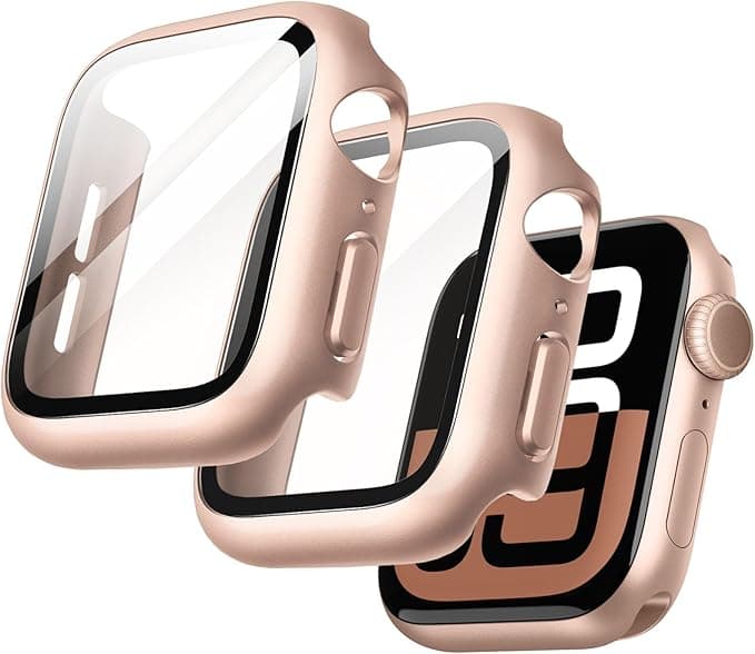 Apple JETech Case with Screen Protector for Apple Watch Series 11/10 46mm, Case Cover with Screen Protector for Apple Watch Series 11/10 46mm, Full Coverage Case Cover, Built-in Tempered Glass Film High