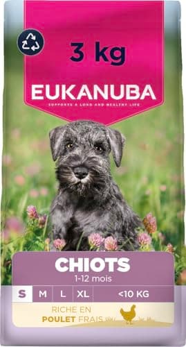 EUKANUBA Life Care Small Breed Puppy Food 1 to 12 Months, Rich in Fresh Chicken, Optimal Growth - DHA, Calcium, Omega 3&6, FOS Prebiotics, No Dyes, Artificial Flavours or GMOs - 3kg - Image 2