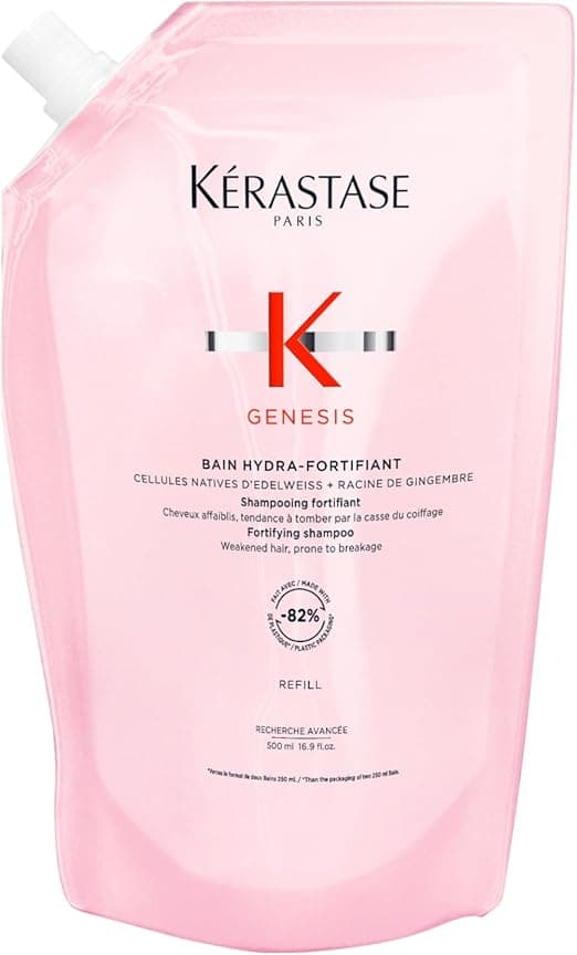 Kérastase KÉRASTASE Genesis - Bain Hydra-Fortifiant - Shampoing Fortifiant Anti-Chute - Purifie & Renforce - Aminexil - Edelweiss & Racine de Gingembre - Cheveux Fins & Fragiles Sujets À La Chute