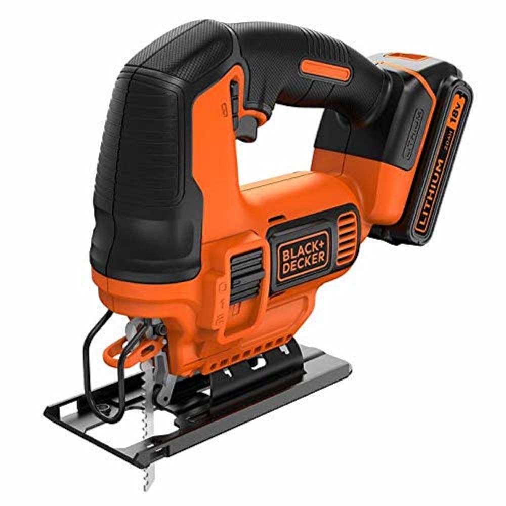 BLACK+DECKER BDCJS18E1-QW Jigsaw 18V 2.5Ah 1 Battery 1 Blade for Wood Delivered in Storage Box - Image 1