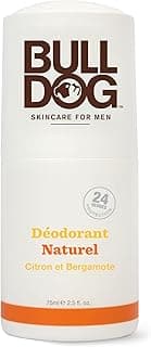 Bulldog Skincare Original Déodorant Bille pour Hommes, Citron Et Bergamote, Déodorant Naturel pour Homme, 75 ml