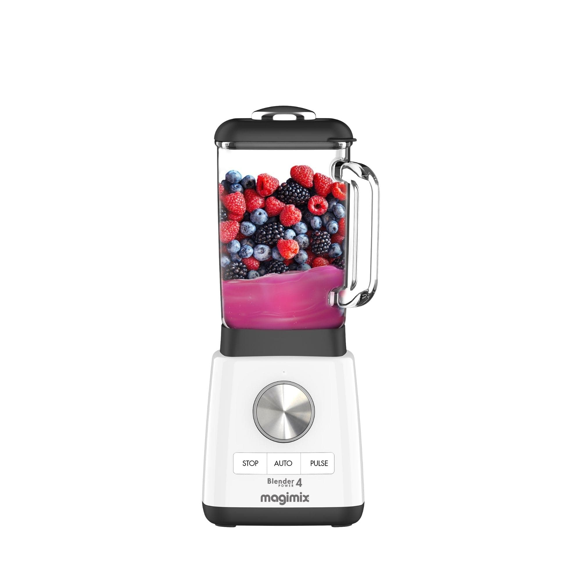 Magimix Blender Mixeur Professionnel - Hachoir, Blender pour Smoothie, Mixeur Soupe, Hachoir Blender Multifonction - Bol en verre - Blanc - Image 3