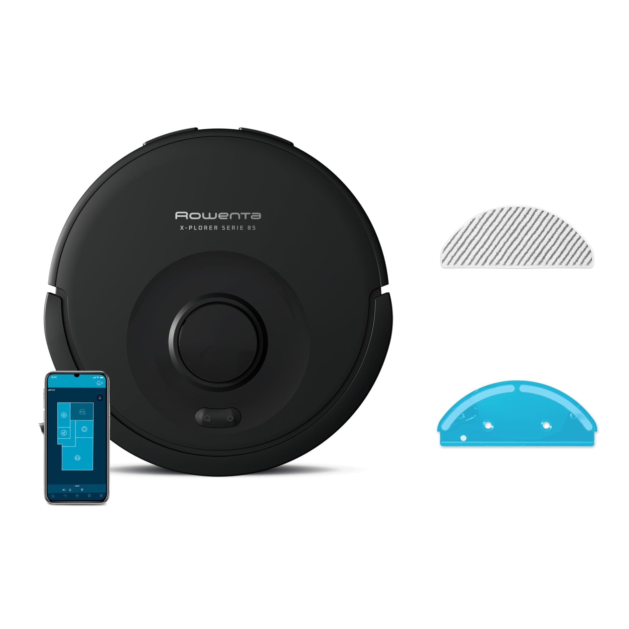 Rowenta X-PLORER Serie85, Robot Vacuum Cleaner, Deep Suction, Smart Navigation, 360° Laser Detection, RR87C5FE, Black - Image 1