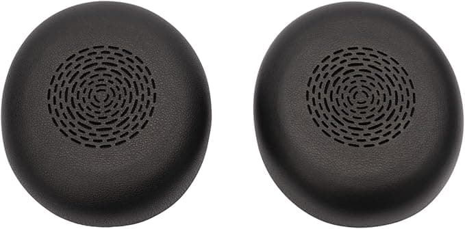Jabra Evolve2 75 Ear Pads - Pair of Replacement Dual Density Foam for Jabra Evolve2 75 Stereo Headset (Black) - Soft Tips - Black