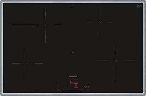 Siemens EH845HFB1E iQ300 Smart Induction Hob 80 cm Black with Integrated Frame TouchSlider Automatic Suction System – The Perfect Interaction between Hob and Cooker Hood