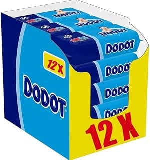 Baby Wipes - 768 Wipes - Pack of 12 Packs of 64 DODOT Wipes - Cleansing and Hydrating with Every Sweep