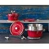 STAUB Enamelled Cast Iron Casserole Dish with Lid, Suitable for All Heat Sources Including Induction, 7 to 8 People, Round, 30 cm, 8.34 L, 8.9 kg, Cherry - Image 7