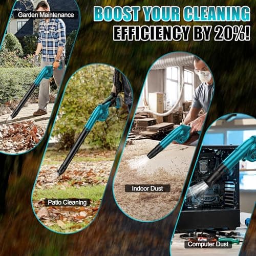 Cordless Leaf Blower Compatible with Makita 18V (No Battery) Lawn Care Electric Blower for Leaf Blowing Snow - Image 5