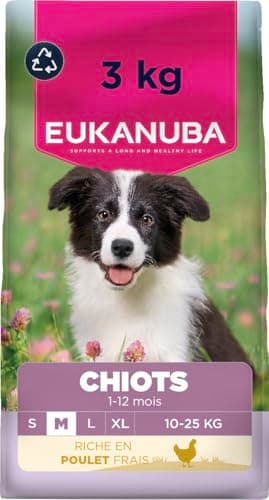 EUKANUBA Life Care Medium Breed Puppy Food 1 to 12 Months, Rich in Fresh Chicken, Optimal Growth - DHA, Calcium, Omega 3&6, FOS Prebiotics, No Dyes, Artificial Flavours or GMOs - 3kg - Image 2