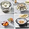 Luminexia 2 x Foldable Stainless Steel Vegetable Steamer Basket, Adjustable Folding Steam Instant Pot and Pressure Cooker Accessories for Veggie Seafood Kitchen (3 Sizes) - Image 7