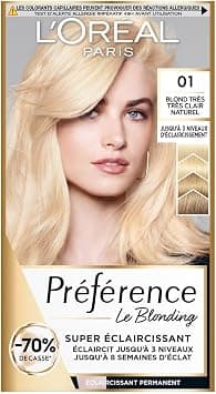 L'ORÉAL PARIS - Permanent Brightening Hair Colour - Blonding Preference - Shade: Prague (01), Very Very Light Natural Blonde - Image 1