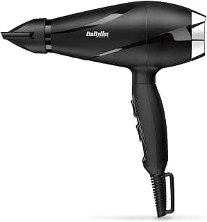 Shine Pro 2200 - 2200W, Ionic Technology, Anti-Frizz Technology, Diffuser and Concentrator Included, Made in Italy, Black, 6713DE