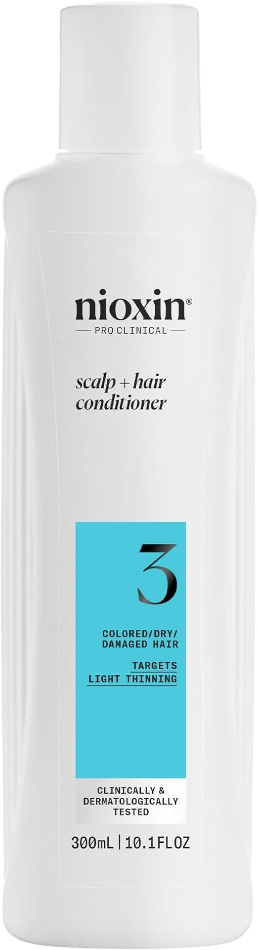 Nioxin Sistema 3 Scalp + Hair Conditioner 300ml - Strengthening Conditioner for Damaged Hair