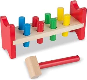 Melissa & Doug | Deluxe Hammering Bench | Early Learning Games | Classic Toy | 2+ years