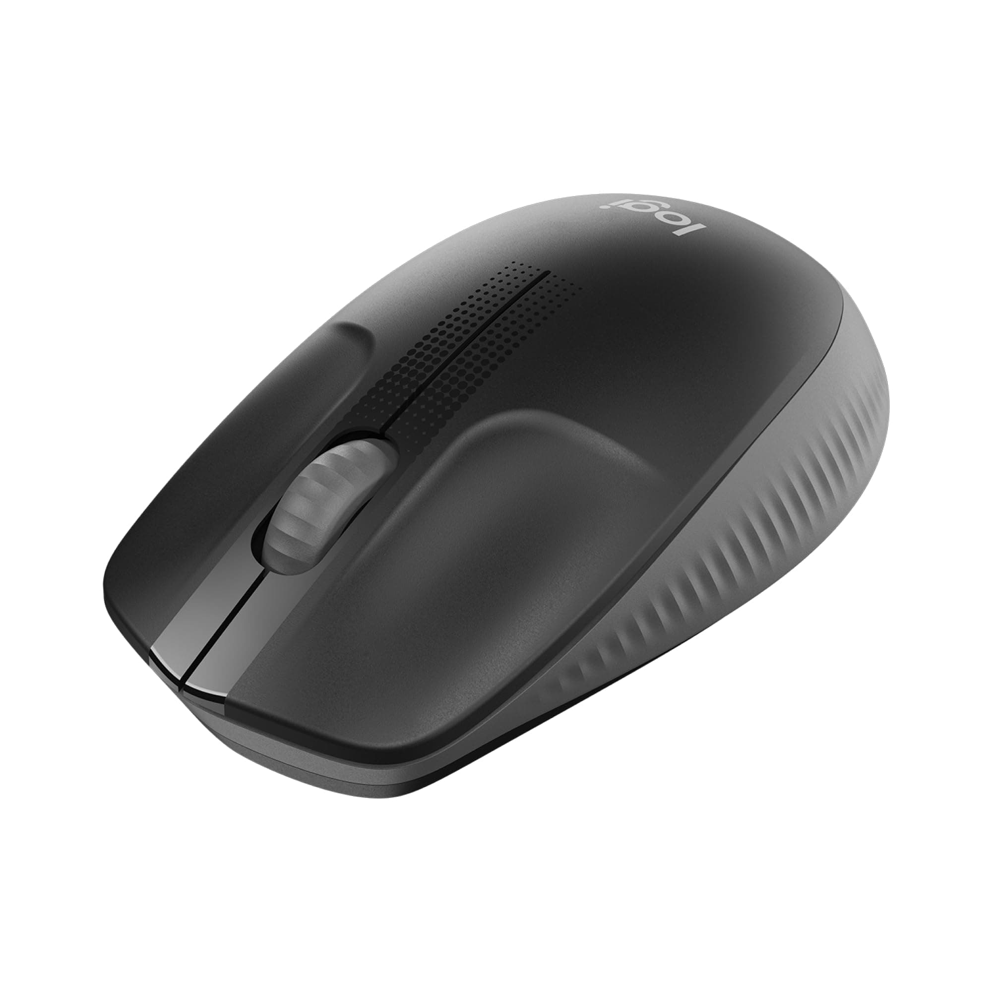 Logitech M190 Wireless Mouse, Ambidextrous Design, Battery Life 18 Months with Energy Saving Mode, USB Receiver, Precise Cursor Control + Scroll, Wide Scroll Wheel – Black