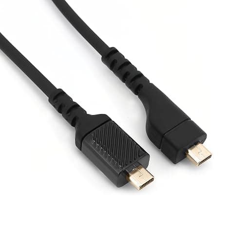 Replacement Audio Cable for SteelSeries Arctis 3 5 7 Pro Headphone Cable with Built-in Sound Card Length 150cm Gaming Headset Accessory Black