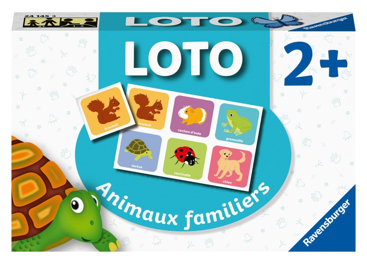 Ravensburger - Educational Game - Lotto - Pets - A First Educational Game Mixing Observation, Association and Memorization - From 2 Years - 24145 - Image 1