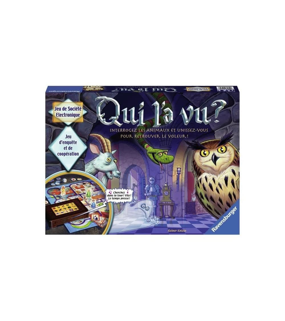 Ravensburger - Who saw it? - Board game with electronics - Cooperative investigation game - Family puzzle game - 2 to 4 players from 6 years old - Mixed - 21439 - French version - Image 1