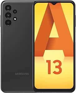Samsung Galaxy A13, 4G Mobile Phone 64GB Black, SIM Card Not Included, Android Smartphone, FR Version