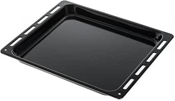 Candy 42807319 Enamelled Oven Tray, Original Accessory, Support Tray, Rectangular, Enamelled, 37 x 44.5 x 3 cm, Black
