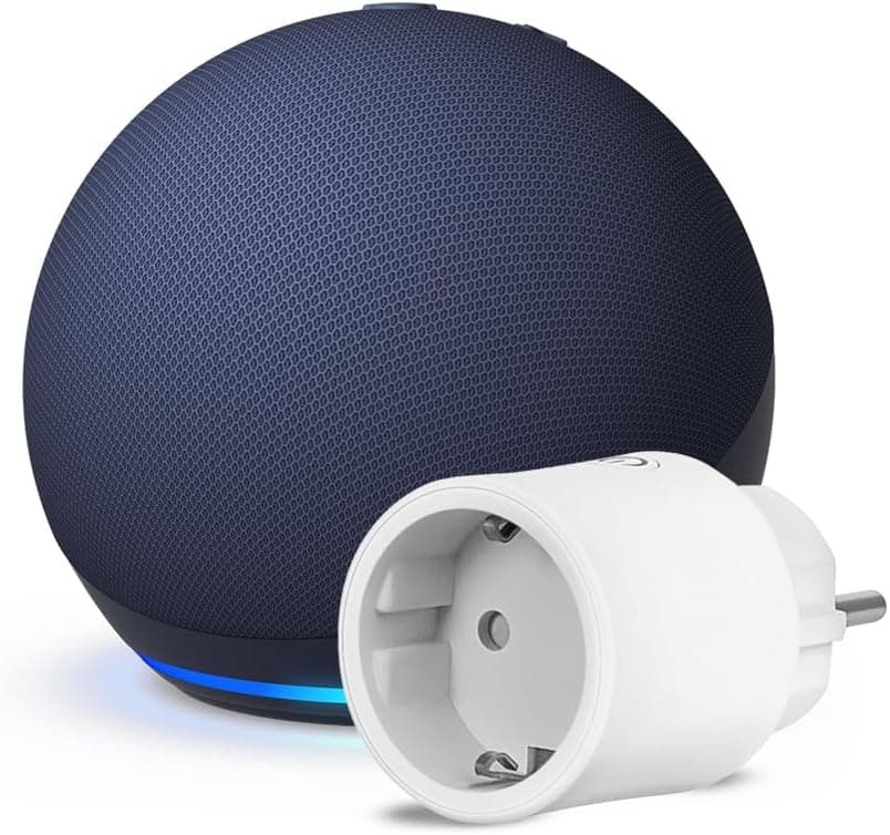 Echo Dot (5e génération) | Bleu marine + OSRAM SMART+ Prise intelligente avec Matter, Fonctionne avec Alexa - Kit de démarrage Maison connectée - Image 1