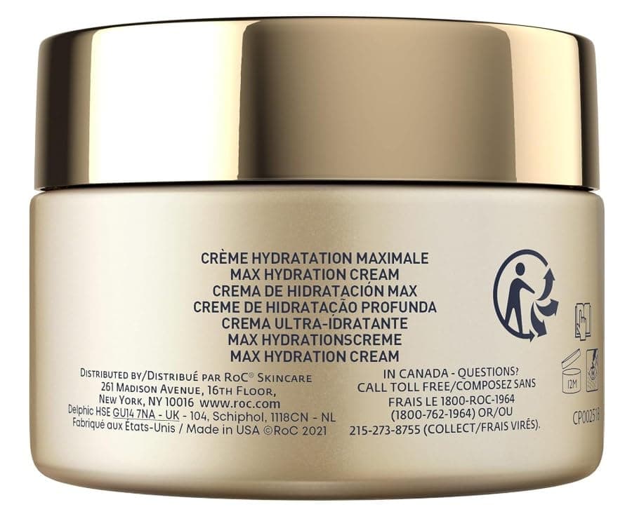 RoC Retinol Correxion Maximum Hydration Smoothing Care – Intensive Anti-Wrinkle Cream – Anti-Aging Hyaluronic Acid – 50 ml - Image 4