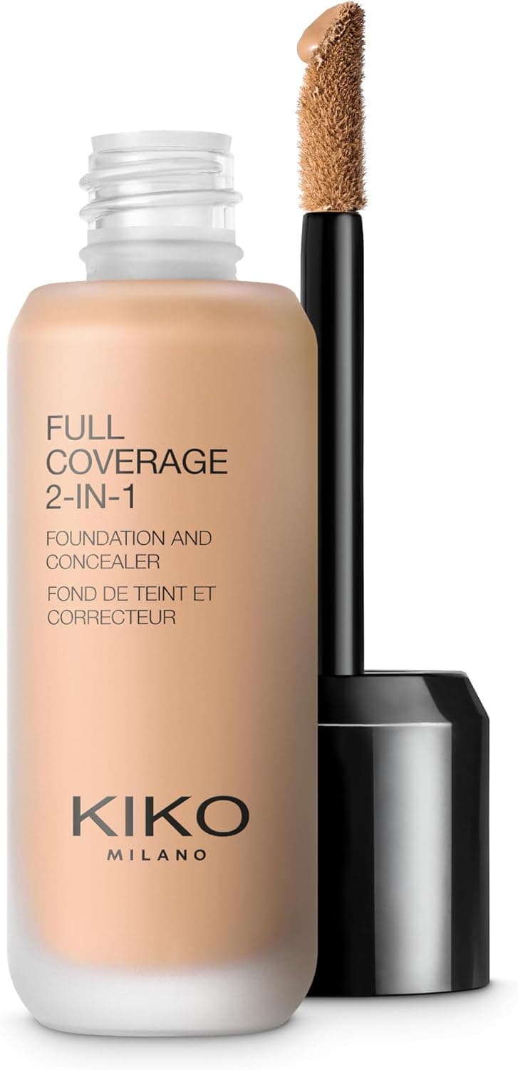 KIKO Milano Full Coverage 2-In-1 Foundation & Concealer 19 - N 65 | Fond De Teint/Correcteur 2 En 1 À Couvrance Élevée - Image 1