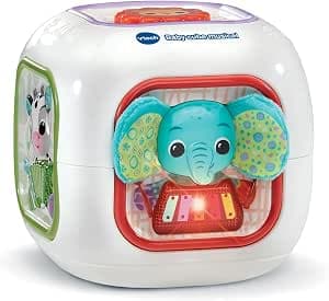 VTech - Baby Musical Cube, Interactive and Musical Activity Cube, Musical Animals, Instruments, Classical Music and Rhymes, Fine Motor Skills Game, Baby Gift from 6 Months