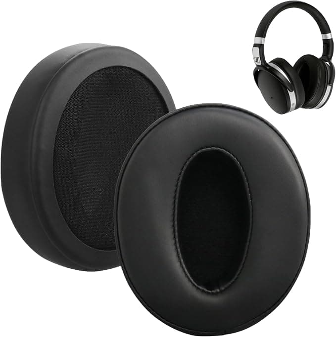 1 Pair Ear Pads for Sennheiser HD4.50, HD4.50BT, HD 4.50BTNC, HD4.50SE, HD350BT, HD300, HD4.40BT, HD4.30G, HD4.20S, HD458BT, HD450, HD 450BT, HD400S, with Sound Insulation Foam - Image 1