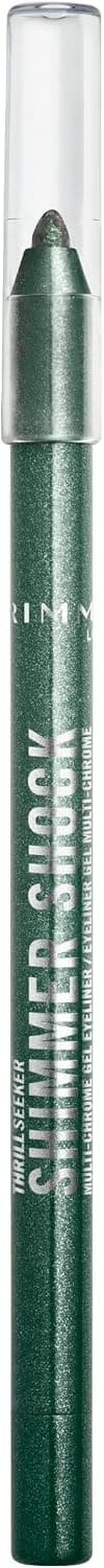 Rimmel Thrill Seeker Shimmer shock Crayon, Eyeliner, Eyeliner Gel Waterproof Multichrome, Crayon Liner, Couleur changeante irisée, Glisse sans effort, Ne coule pas, 1,2 g, 004 Jungle Flash - Image 1