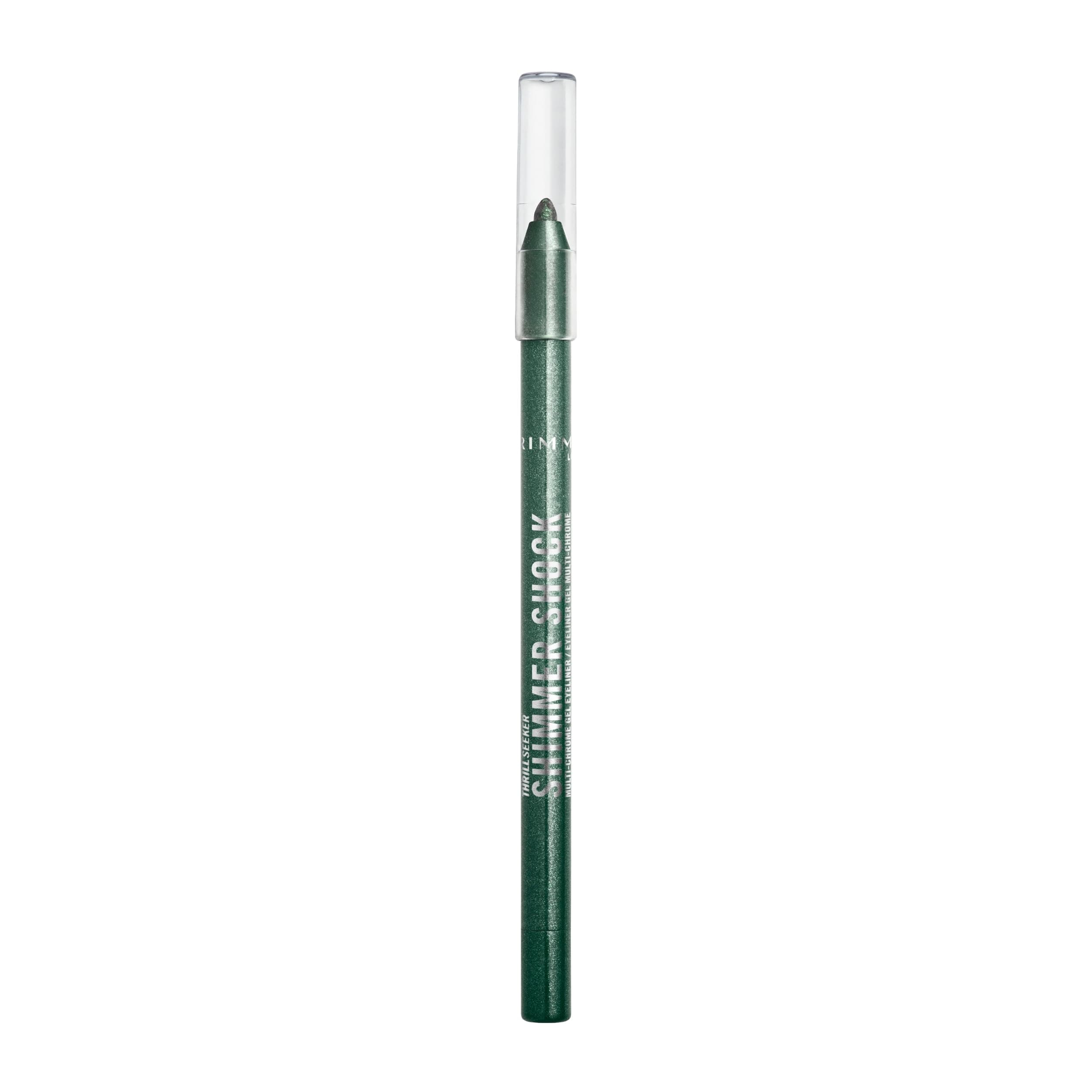 Rimmel Thrill Seeker Shimmer shock Crayon, Eyeliner, Eyeliner Gel Waterproof Multichrome, Crayon Liner, Couleur changeante irisée, Glisse sans effort, Ne coule pas, 1,2 g, 004 Jungle Flash - Image 9