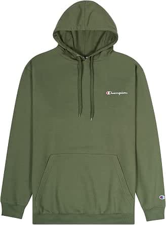 Champion Hoodie Mens Big & Tall Embroidered Pullover Champion Hoodies Sweatshirt Olive, Olive Green