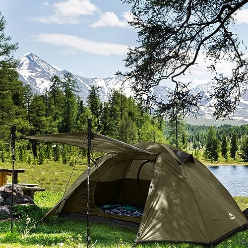 Forceatt 2-4 Person Camping Tent, 4 Season Waterproof Anti UV, Ultra Light Easy Double Layer Dome Tent for Picnic, Hiking, Trekking, Camping - Image 7