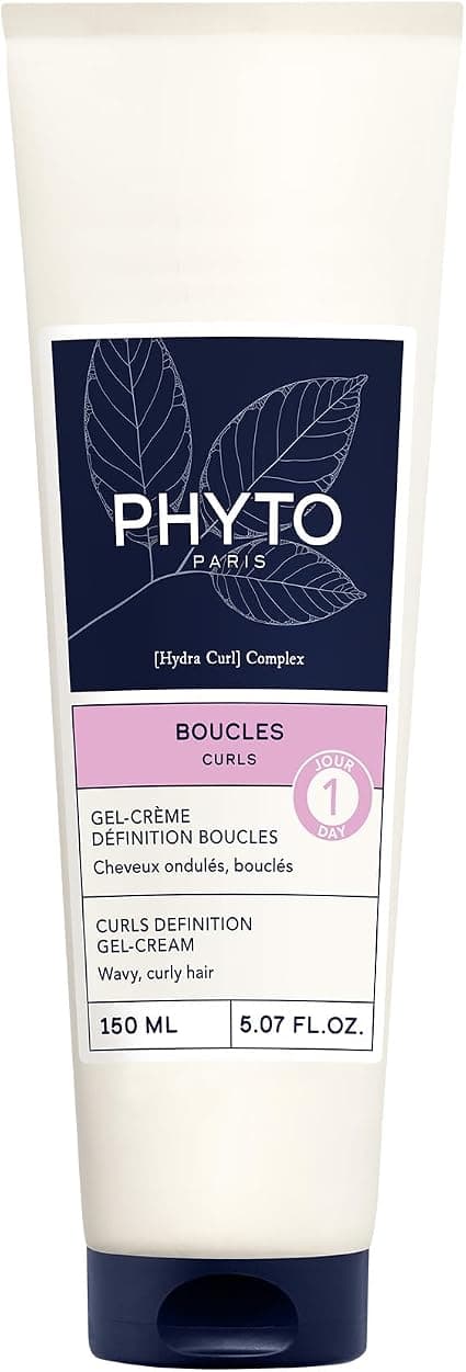 Phyto Paris - Curls - Definition Gel Cream 150 ml - Wavy to Curly Hair 2A-3A - Hydrates, Defines & Tames Frizz - Soft & Shiny Curls - Image 1