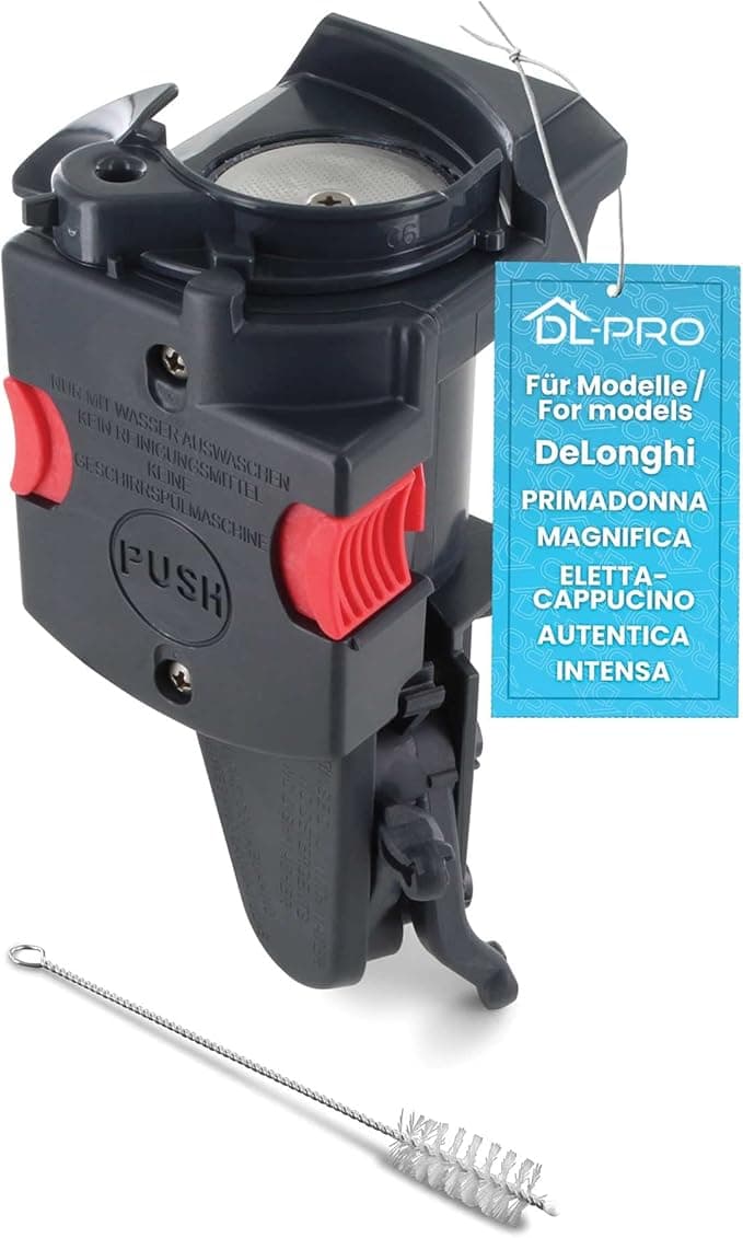 DeLonghi DL-pro Brewing Unit for DeLonghi ECAM/ETAM - Replacement Part 5513227891, 7313251451, 7313232331 - with Cleaning Brush - Compatible with Magnifica, Dinamica, PrimaDonna, Autentica