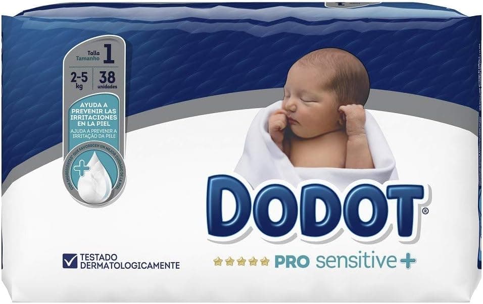 Dodot Pañal DODOT Pro Sensitive T1 2-5kg 38U