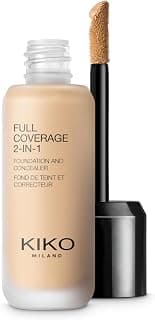 KIKO Milano Full Coverage 2-in-1 Foundation & Concealer 15 - WB 25, Fond De Teint/Correcteur 2 En 1 À Couvrance Élevée