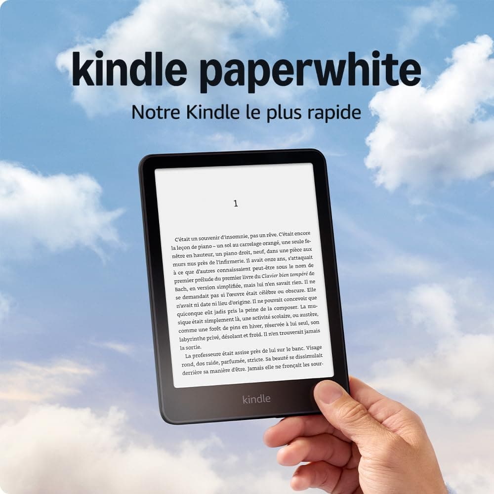 All-new Amazon Kindle Paperwhite (16 GB) – Our fastest Kindle ever, with new 7" glare-free display and weeks of battery life – Without Ads – Black