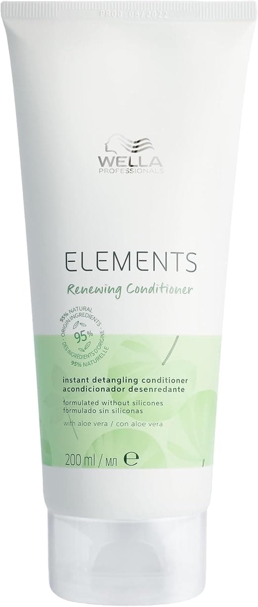 Wella Professionals Après-shampoing Elements Régénérant sans sulfate pour cuir chevelu normal à gras - Démêle instantanément, hydrate et prévient les frisottis, à l'aloe vera - Image 1