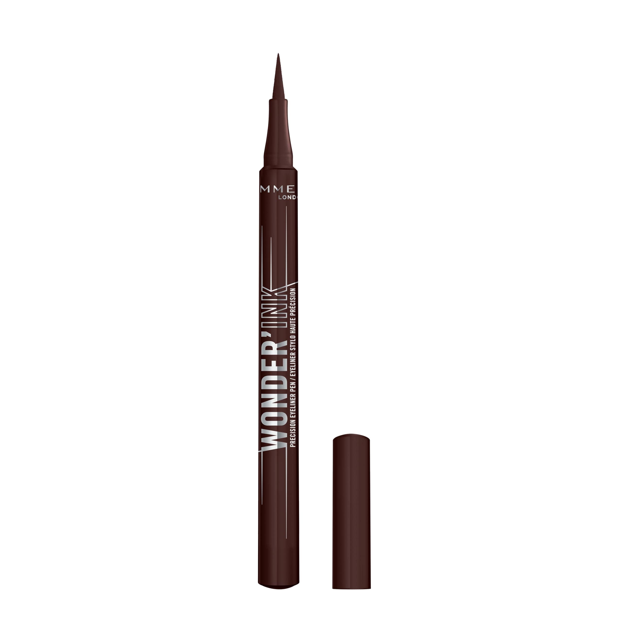 Rimmel Eyeliner Wonder'Ink, Waterproof, Longue tenue, Mate, Application facile, 002 Spiced Chestnut, 1.2 ml - Image 10